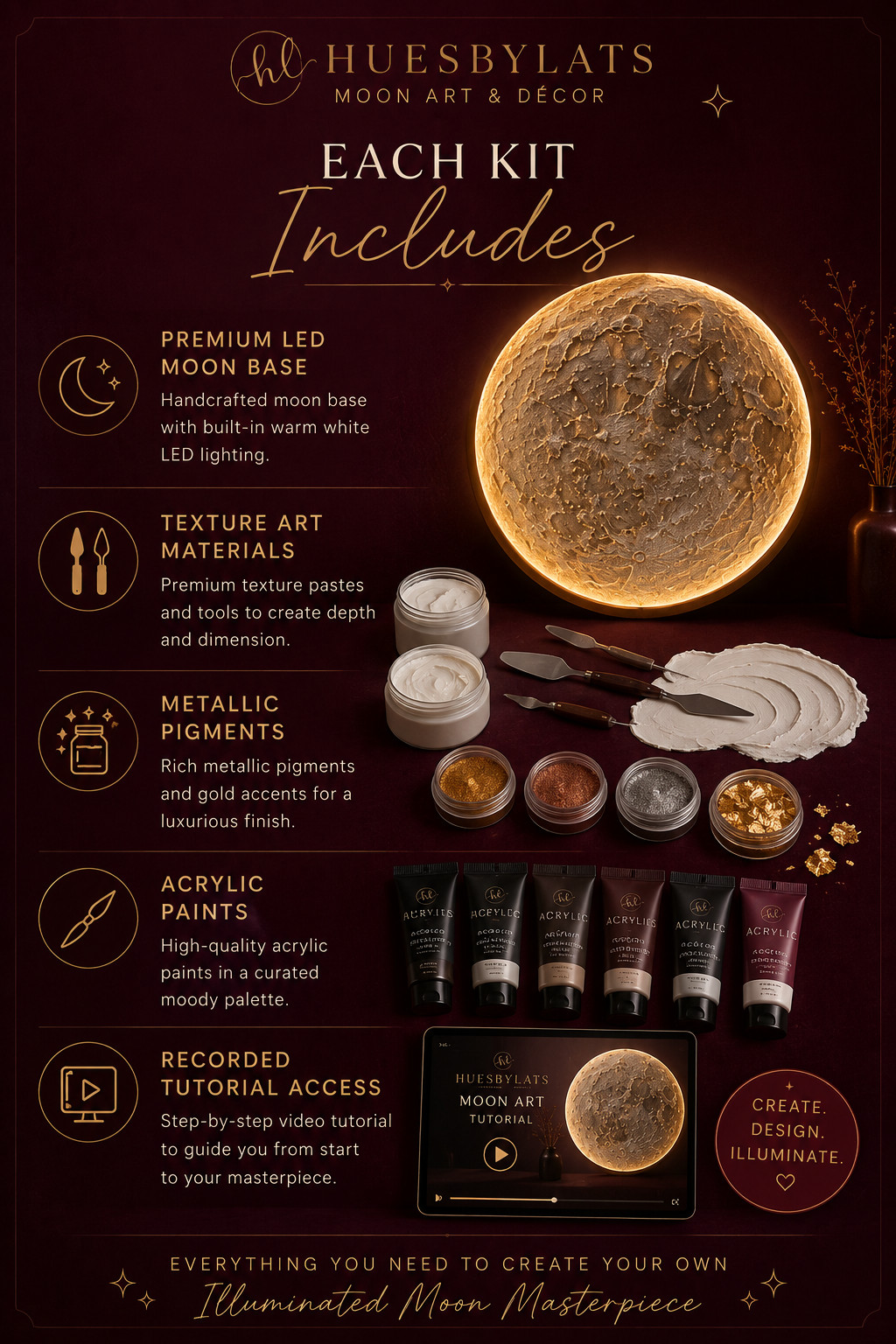 Create Your Own Illuminated Moon Masterpiece
