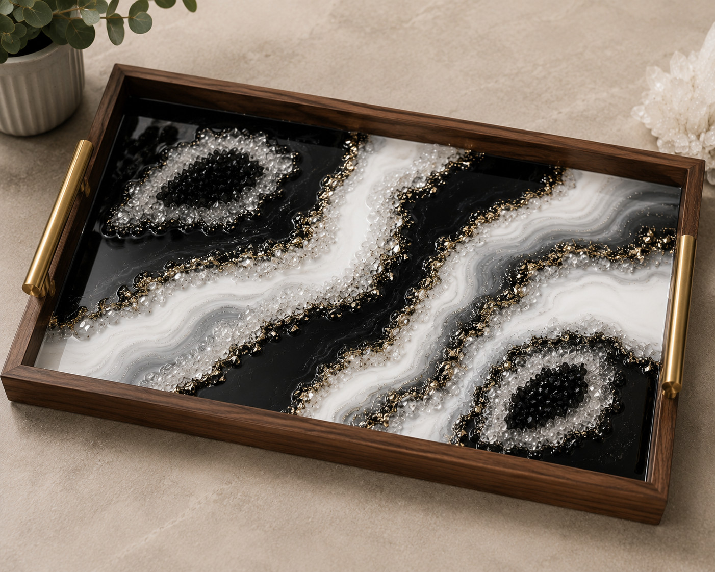 Rectangle Geode Tray Kit 10" x 16"